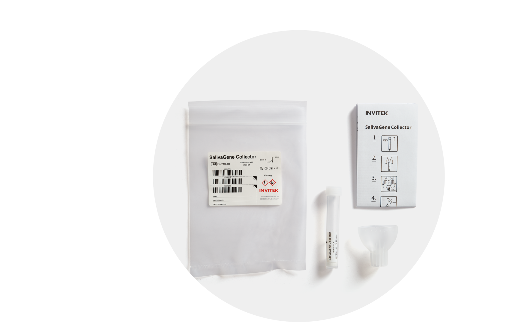 SalivaGene Collector single components